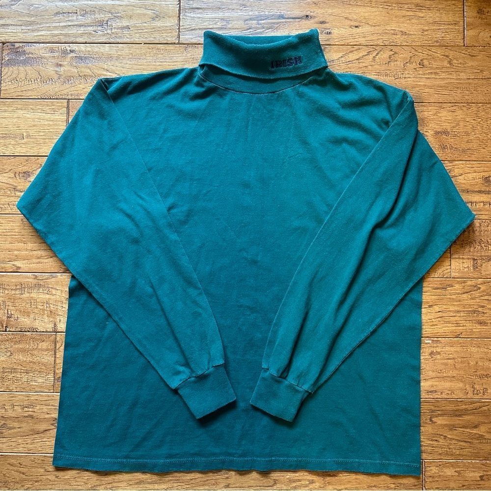 Vintage Pullover Turtleneck Irish Sweater 100% Cotton Made In USA St Patrick’s